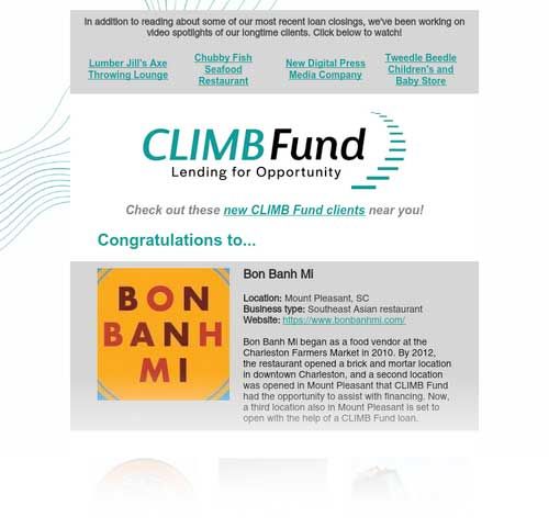 Meet New CLIMB Fund Local Small Business Clients!